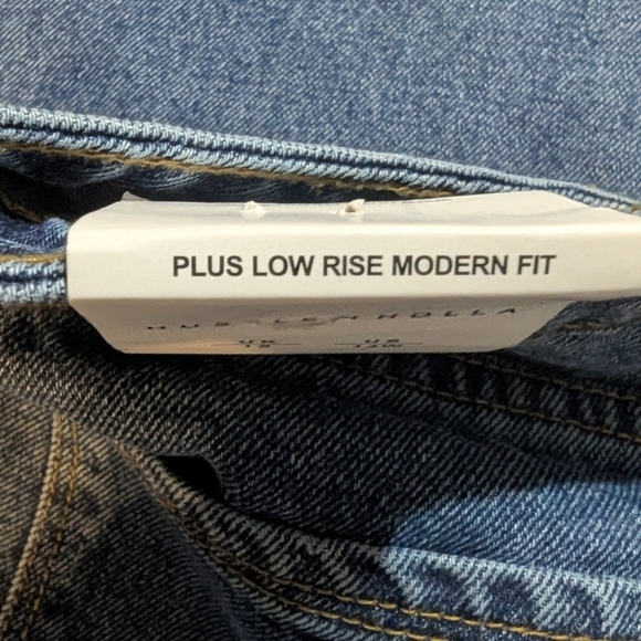 #4 Hustle N Holla Natalia Size 14W Low Rise Modern Fit Wide Leg Jeans NWT - Picture 7 of 16
